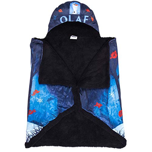 Kids Bedding Super Soft and Cozy Snuggle Wrap Hoodie Blanket, 55" x 31", Disney Frozen 2 Olaf