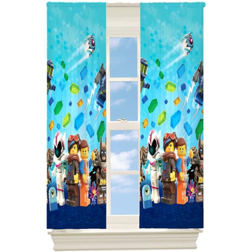 Lego Curtains Always Building Together Room Darkeners Drapes Kids Window Curtains - 2 Panels Inch