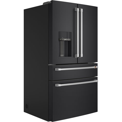 Café 36" 27.8 Cu. Ft. French Door Refrigerator w/ Water & Ice Dispenser - Matte Black