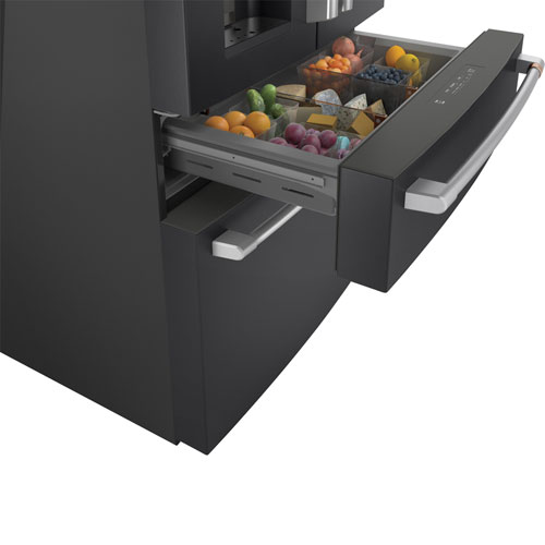 Café 36" 27.8 Cu. Ft. French Door Refrigerator w/ Water & Ice Dispenser - Matte Black