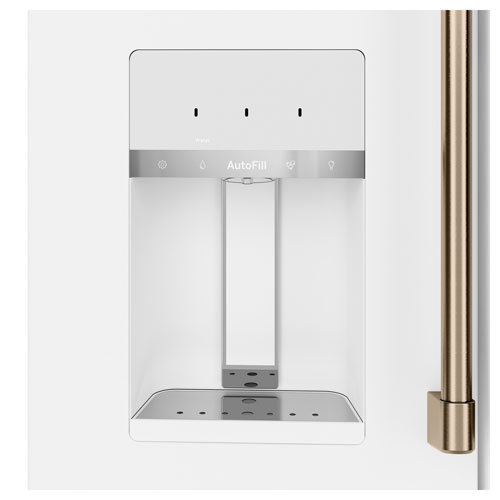 Café 36" 27.8 Cu. Ft. French Door Refrigerator w/ Water & Ice Dispenser (CVE28DP4NW2) - Matte White