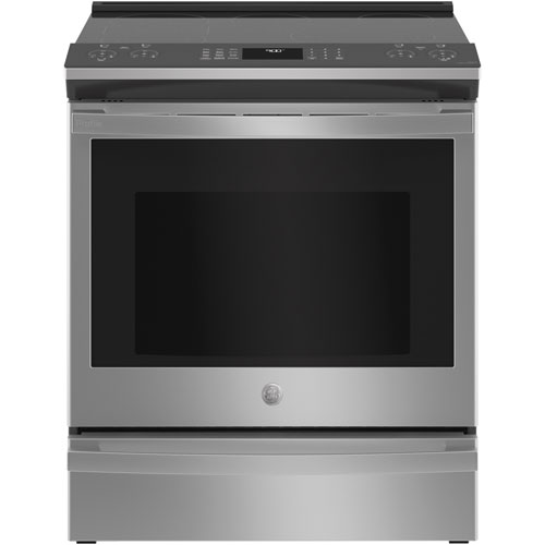GE Profile 30" 5.3 Cu. Ft. True Convection Slide-In Electric Air Fry Range - Stainless