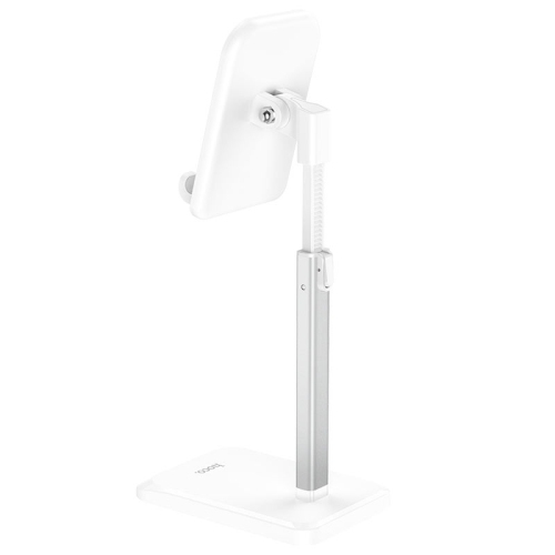 PH27 Stable aluminum alloy telescopic holder for 4.7-10 inch mobile phones and tablet PC, White