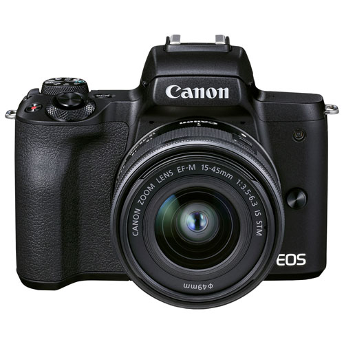 Appareil photo sans miroir EOS M50 Mark II de Canon avec objectif IS STM 15-45 mm
