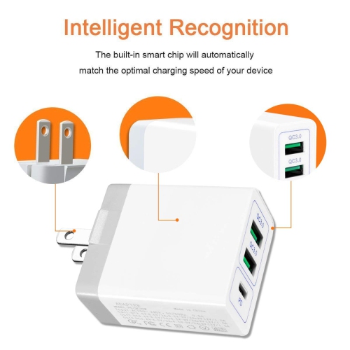 Quick Charge 3.0 USB Fast Wall Charger,Travel Fast Charger Adapter QC2.0 Block Plug for iPhone SamsungLG&More