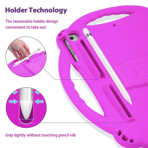 Adocham Kids Case for 10.2" iPad 8th 2020 / 7th Gen 2019 / iPad Air 10.5" / iPad Pro 10.5",Premium Food-Grade Sili