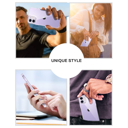 Étui iPhone 12 de BENTOBEN, étui pour téléphone iPhone 12 Pro 5G 2020, mince et transparent, protection antichoc, coque hybride rigide PC, TPU souple