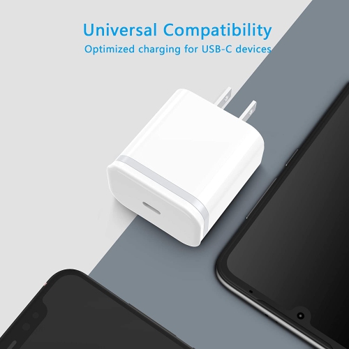 20W USB C Fast Charger for iPhone 14/14 Plus/14 Pro/14 Pro Max, PD 3.0 Wall Plug USBC Charging Cube Power Delivery Block Adapter