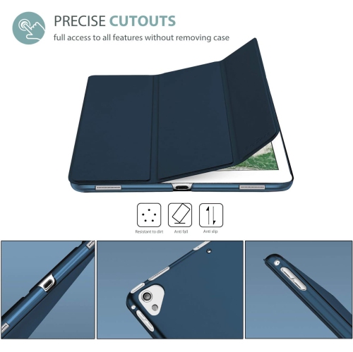 ProCase iPad Pro 12.9 2017/2015 Case, Ultra Slim Lightweight Stand Smart Case Shell with Translucent Frosted Back Cover