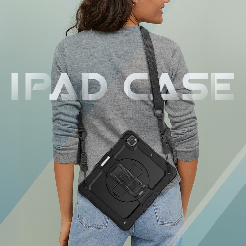 Étui Navor pour Pad Pro 12,9 2021 5th gén./2020 4th gén./2018 3rd gén. avec protecteur d'écran/porte-stylet intégré, robuste, antichoc, support