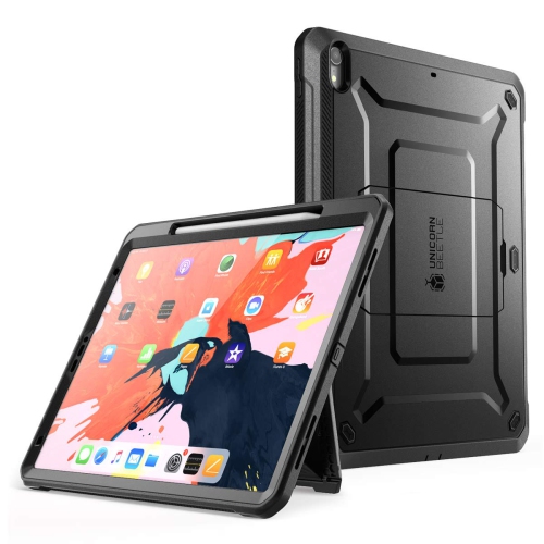 Supcase UB Pro Series Case for iPad Pro 12.9 2018, Support Apple Pencil Charging with Built-in Screen Protector Full-Body Ru