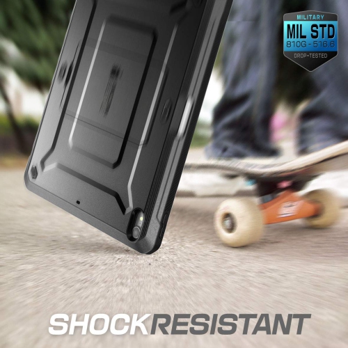 Supcase UB Pro Series Case for iPad Pro 12.9 2018, Support Apple Pencil Charging with Built-in Screen Protector Full-Body Ru