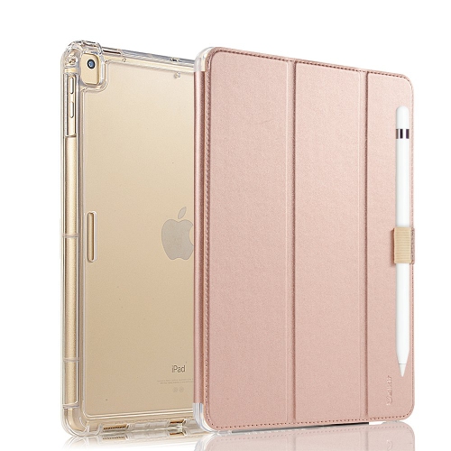 HLD  Valkit Ipad Pro 12.9 Case 2017/2015 (Old Model, 1St & 2Nd Gen) - Ipad Pro 12.9 Inch Cover Smart Folio Stand Protective Transl