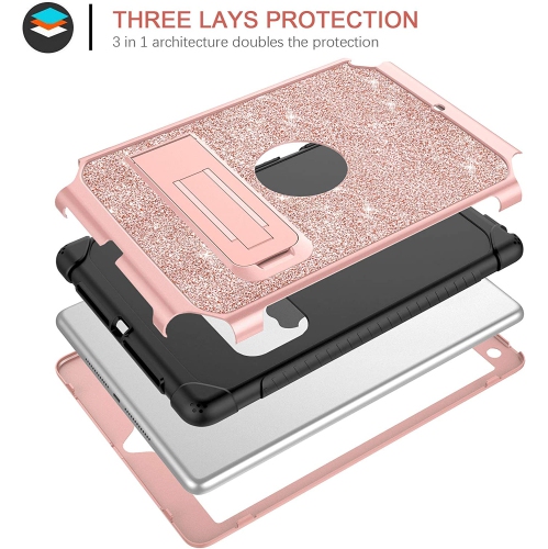 iPad 6 Generation Case, iPad 5th Generation Cases, iPad 9.7 inch 2017/2018 Case, iPad Pro 9.7 2016 Case, Hybrid Shockproof Kickstand Protective Full