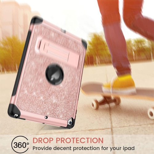 iPad 6 Generation Case, iPad 5th Generation Cases, iPad 9.7 inch 2017/2018 Case, iPad Pro 9.7 2016 Case, Hybrid Shockproof Kickstand Protective Full