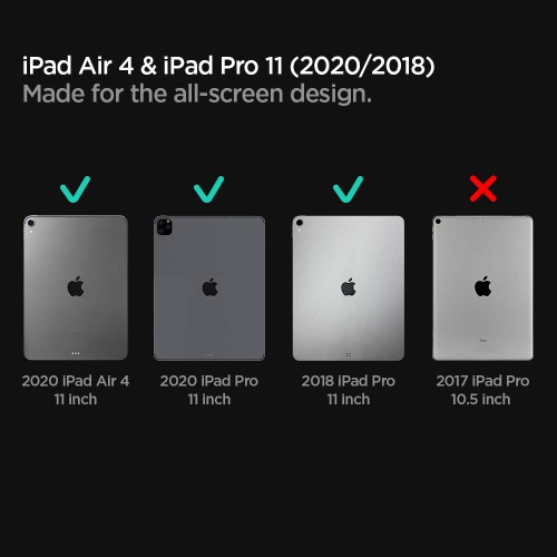 Spigen Tempered Glass Screen Protector Designed for iPad Air 4 10.9 inch / iPad Pro 11 inch (2020 & 2018) 9H Hardness
