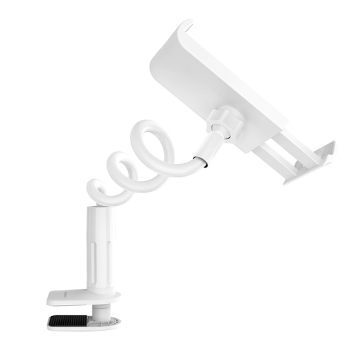 【CSmart】 360 Rotating Desktop Stand Lazy Bed Tablet Holder Mount for iPhone / iPad / Samsung Tablet / Smartphones, White