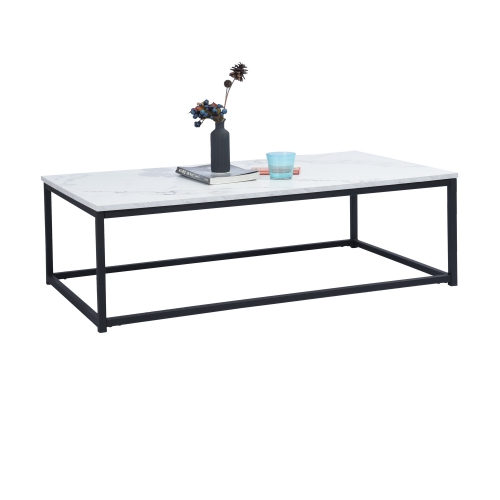 FurnitureR Simplistic Coffee Table Rectangular Accent Table