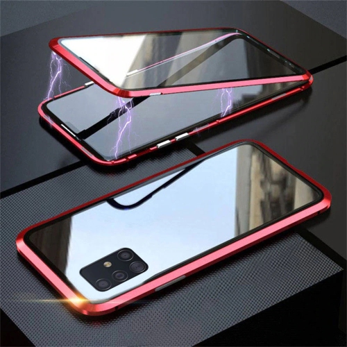 360° Front+Back Clear Tempered Glass Metal Magnetic Case Cover For SAMSUNG S20 PLUS