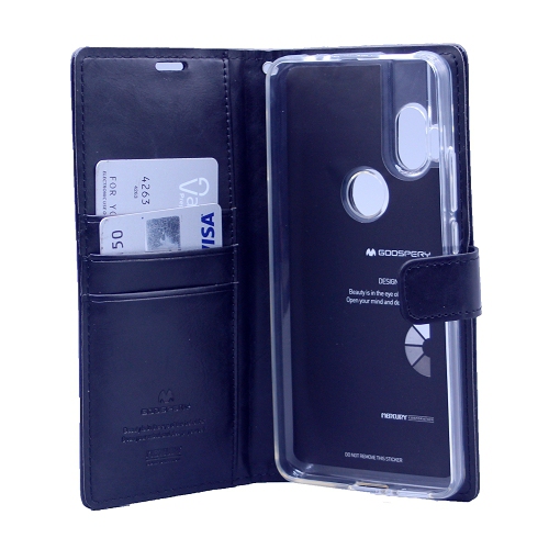TopSave Goospery Bluemoon Diary Case For Motorola 1 Hyper(20), Black