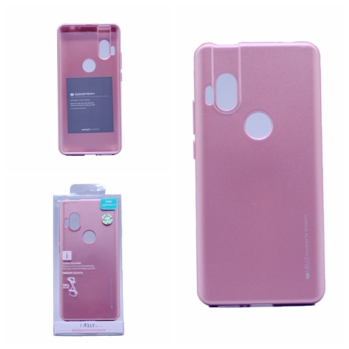 TopSave Goospery iJelly Metal Case For Motorola 1 Hyper(20), Rose Gold
