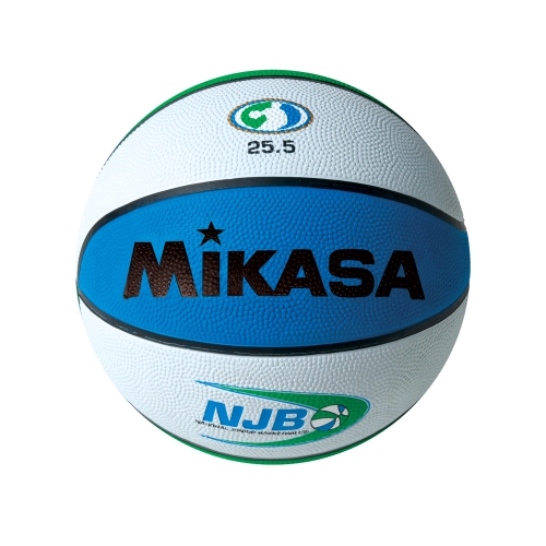 Mikasa Ballon de Basket en Caoutchouc Vulcanisé Série BX NJB - Pour Intérieur et Extérieur, Taille 4