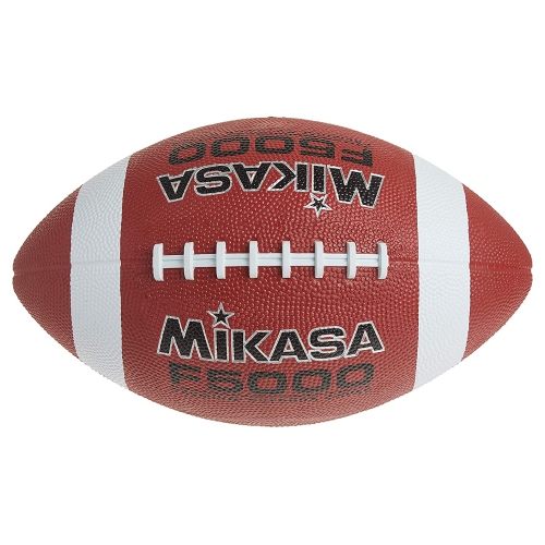Mikasa F5000 Premium Rubber Football - Pebbly Ball with Moulded Laces, Official Size