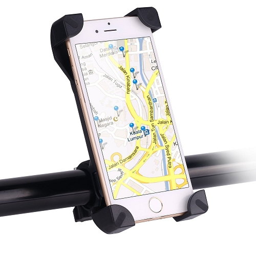 TopSave Universal For Bicycle Use Cell Phone Holder, Black