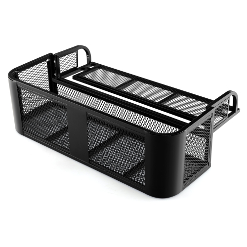 Costway ATV UTV Universal Rear Drop Basket Rack Steel Cargo Hunting