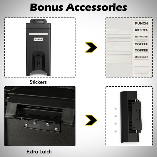 Costway 2/3/4 Pack Insulated Beverage Server/Dispenser 5 Gallon