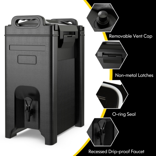 Costway Insulated Beverage Server/Dispenser 5 Gallon Hot Cold Drinks