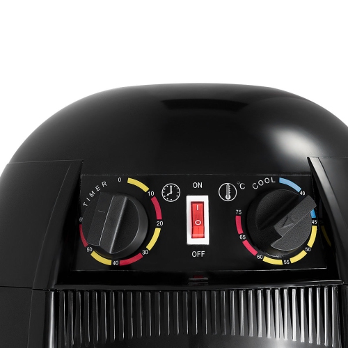 Costway Adjustable Stand Up Hood Floor Hair Bonnet Dryer Rolling Base Salon Wheels