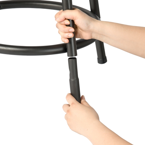 Homy Casa Set of 3 Adjustable Bar Stools with Backrest and Comfortable Cushion for Maker Space, Tech Classroom, and High Workstation