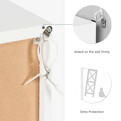 Gymax 9 Cube Bookcase Cabinet Wood Bookcase Storage Shelves Room Divider Organization