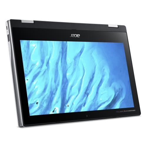 Acer Spin 311 Chromebook, 11.6" IPS Touchscreen, ARM Cortex A73 2GHz, 4 GB LPDDR4X, 32GB eMMC, Mali-G72 MP3, Chrome OS, Silver, CP311-3H-K4S1