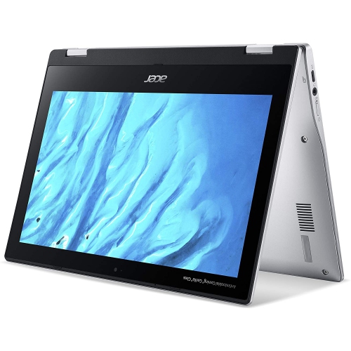 Acer Spin 311 Chromebook, 11.6" IPS Touchscreen, ARM Cortex A73 2GHz, 4 GB LPDDR4X, 32GB eMMC, Mali-G72 MP3, Chrome OS, Silver, CP311-3H-K4S1
