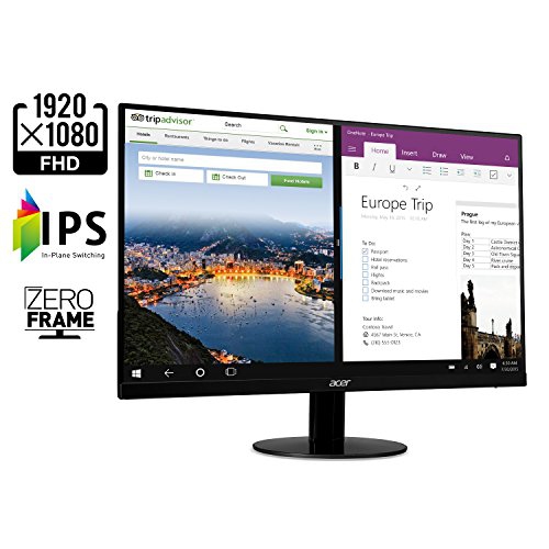 Acer SB220Q bi 21.5" Full HD IPS Ultra-Thin Zero Frame Monitor (HDMI & VGA port)