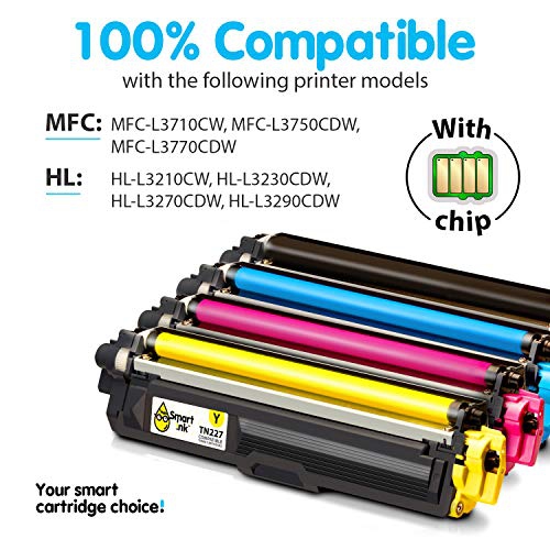 Smart Ink Compatible Toner Cartridge Replacement for Brother TN223 TN227 TN-223 TN-227...