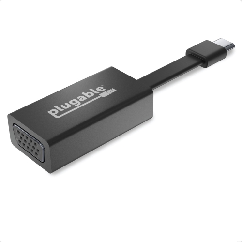 Plugable USB C to VGA Adapter, Thunderbolt 3 to VGA Adapter Compatible with Macbook Pro, Windows, Chromebooks, 2018 iPad Pro, Dell XPS, and more