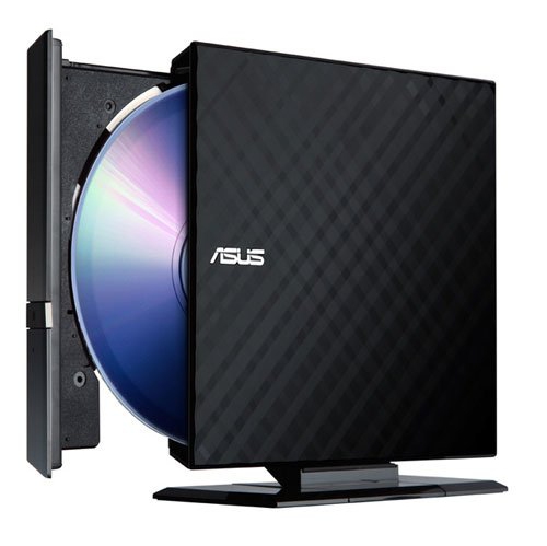 ASUS  8X External Slim DVD+/-Rw Drive Sdrw-08D2S-U Retail (Black)