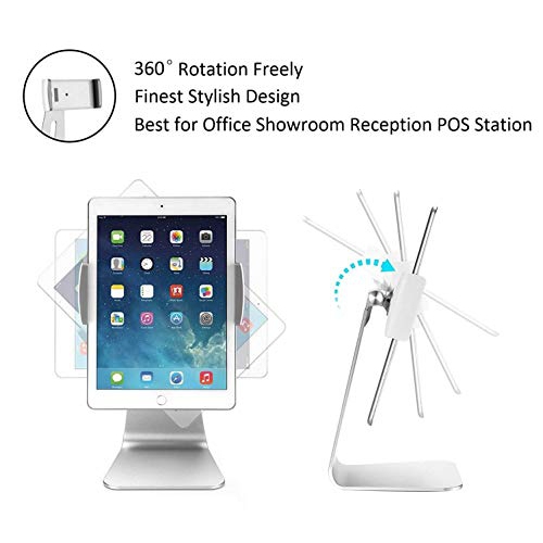 AboveTEK Elegant Tablet Stand, Aluminum iPad Stand Holder, Desktop Kiosk POS Stand for 7-13 inch iPad Pro Air Mini Galaxy...