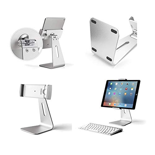 AboveTEK Elegant Tablet Stand, Aluminum iPad Stand Holder, Desktop Kiosk POS Stand for 7-13 inch iPad Pro Air Mini Galaxy...