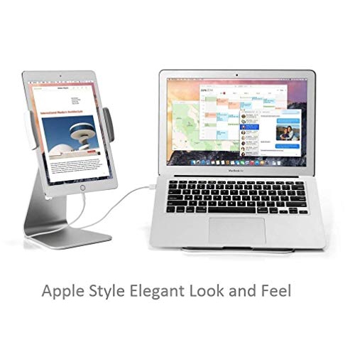 AboveTEK Elegant Tablet Stand, Aluminum iPad Stand Holder, Desktop Kiosk POS Stand for 7-13 inch iPad Pro Air Mini Galaxy...