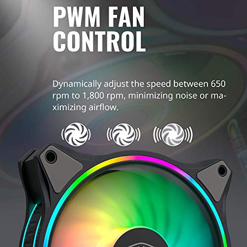 Cooler Master Fan MFL-B2DN-18NPA-R1 MasterFan MF120 Halo wired Addressable RGB Controller Retail