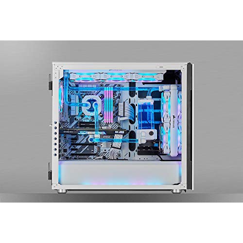 CORSAIR QL Series, iCUE QL120 RGB, 120mm RGB LED PWM White Fan, Triple Fan Kit with Lighting Node CORE