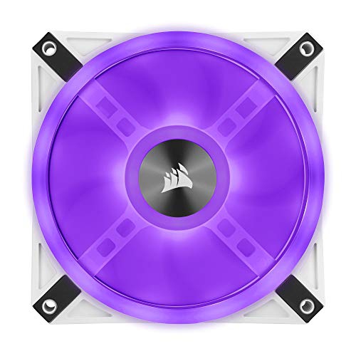 CORSAIR QL Series, iCUE QL120 RGB, 120mm RGB LED PWM White Fan, Triple Fan Kit with Lighting Node CORE