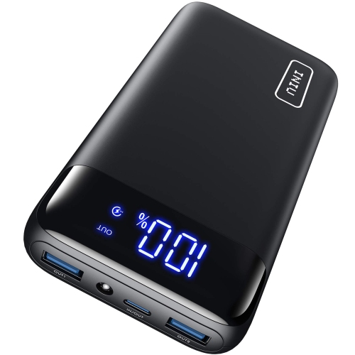 INIU 20000mAh 18W PD 3.0 QC 4.0 USB-C Power Bank/Portable Charger with Flashlight
