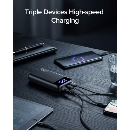 INIU 20000mAh 18W PD 3.0 QC 4.0 USB-C Power Bank/Portable Charger with Flashlight