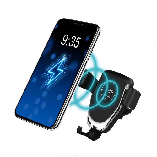 15W Wireless Car Charger, Quntis Qi Fast Charging Car Phone Mount, 360°Rotation Wireless Car Phone Holder