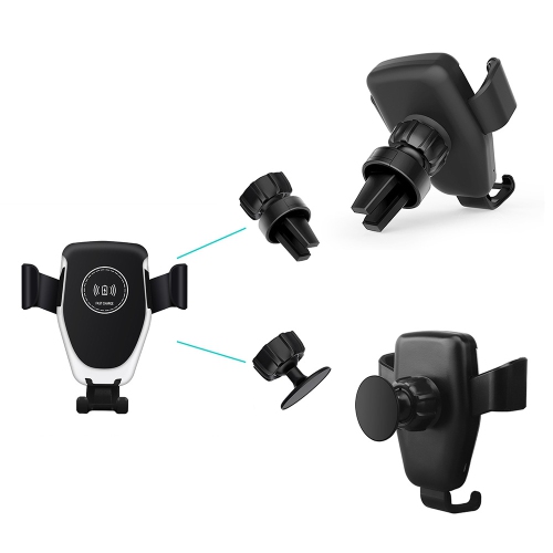 15W Wireless Car Charger, Quntis Qi Fast Charging Car Phone Mount, 360°Rotation Wireless Car Phone Holder